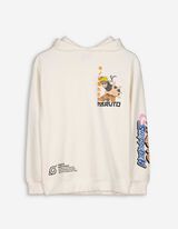 Felpa con cappuccio - Naruto - bianco