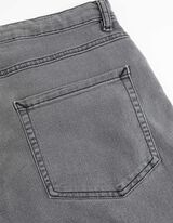 Short en jean - Gris