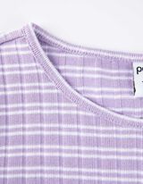 Tricou - Bandă de nasturi - Mov