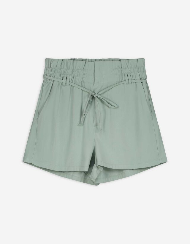 Shorts - High Waist - dunkelgrün