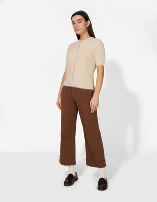 Culotte - High Waist - braun