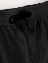 joggersy - elastyczny pas - czarny