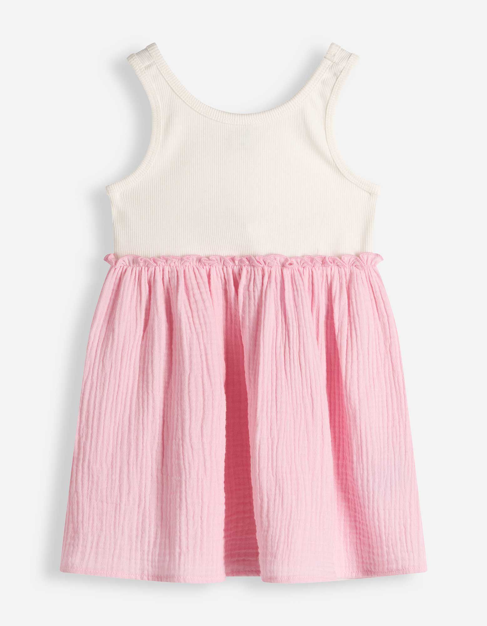 Kleid - Musselin - wei&szlig;