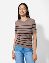 Pulóver - Viskózová zmes - tmavoseda