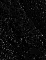 Kleid - Glitzerprint - schwarz