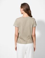 T-Shirt - Zierperlen - hellgrün