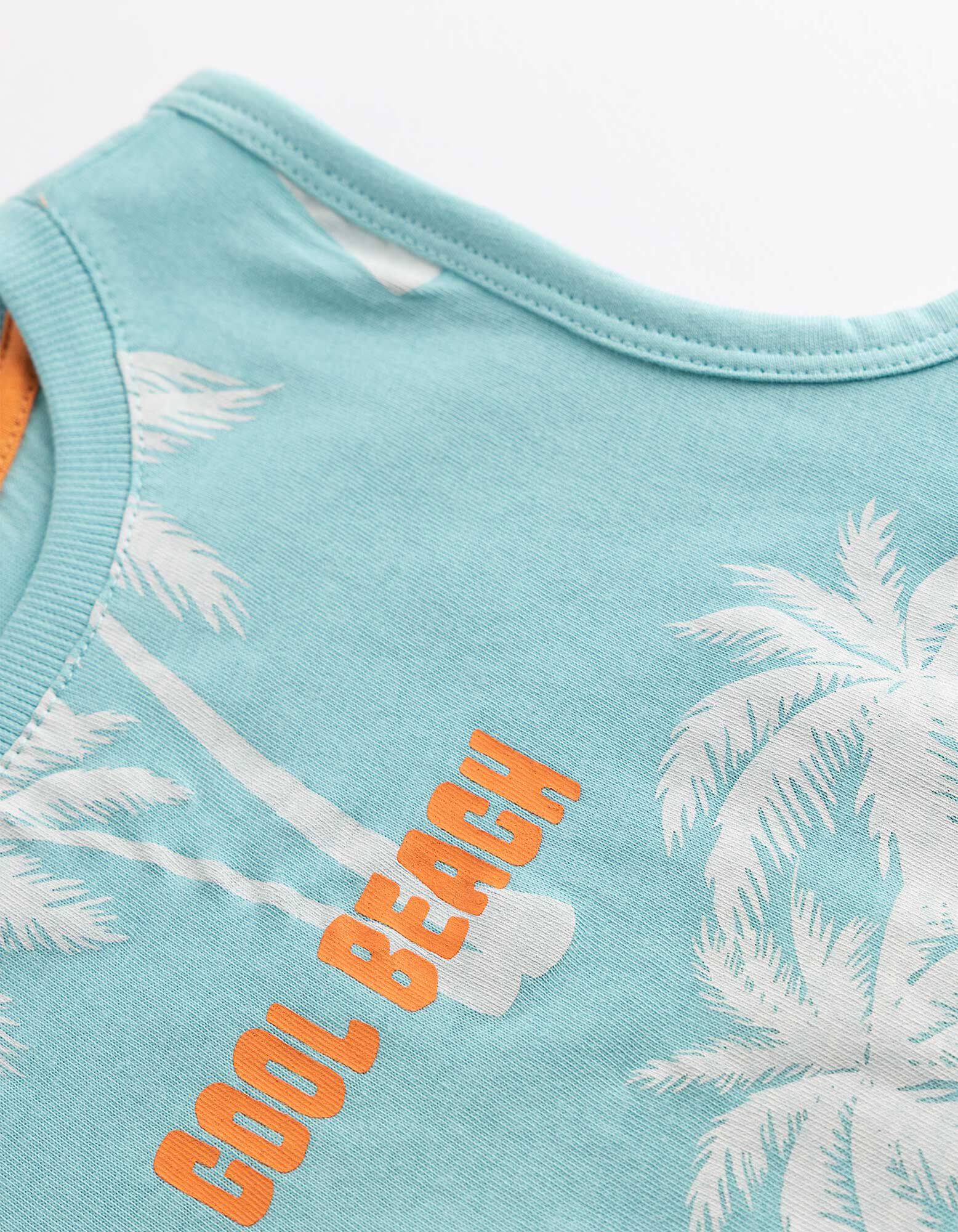 Top - Potisk po cel&eacute; plo&scaron;e - Světle modr&aacute;