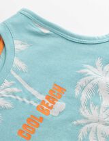 Top - Potisk po cel&eacute; plo&scaron;e - Světle modr&aacute;