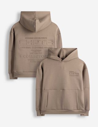 Hoodie - Scuba - Taupe