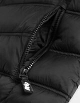 pikowana kamizelka - elastyczne wykończenia - czarny