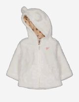 Felpa aperta - Peluche - bianco