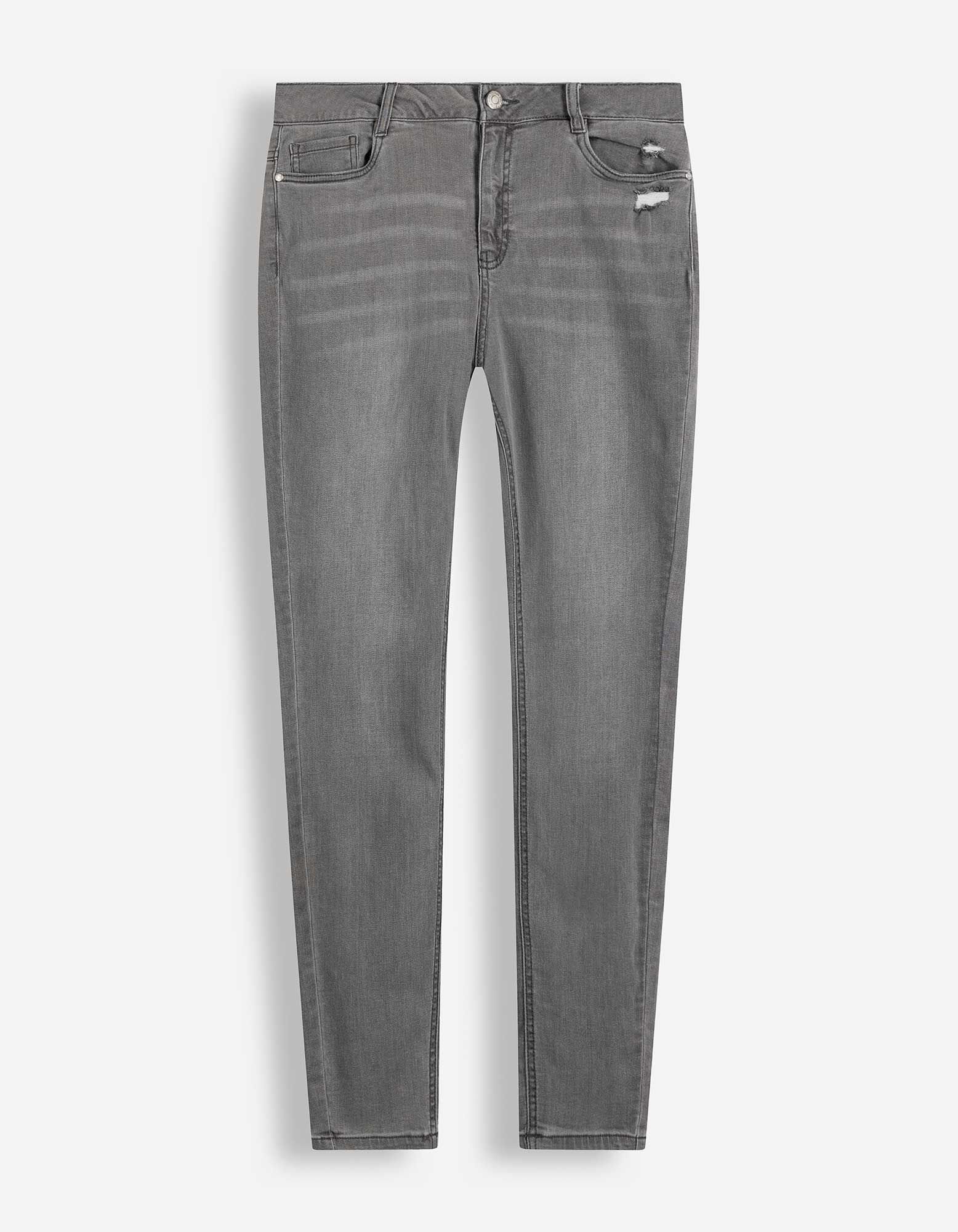 Dž&iacute;ny - Velmi přil&eacute;hav&yacute; střih Skinny Fit - seda
