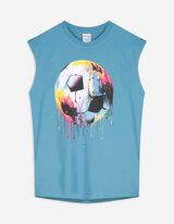 Tanktop - Frontprint - blau