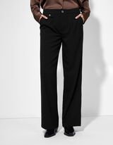 Broek - Wide fit - zwart