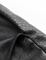 Minisukně - Imitace kůže - cerná