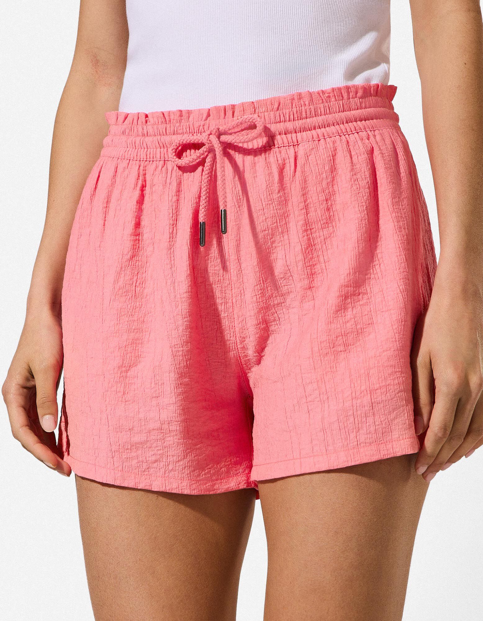 Shorts - Elastischer Bund - Pink