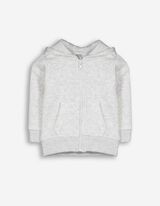 Sweatvest - Capuchon - lichtgrijs