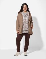 Parka - Uždėtinės kišenės - pilkas