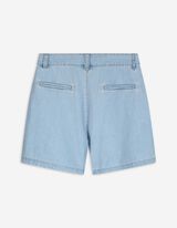 Pantaloni scurți denim - Amestec de bumbac - Albastru deschis