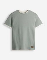 T-Shirt - Double-Layer-Look - Hellgr&uuml;n