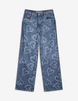 Jeans - Wide Fit - blau