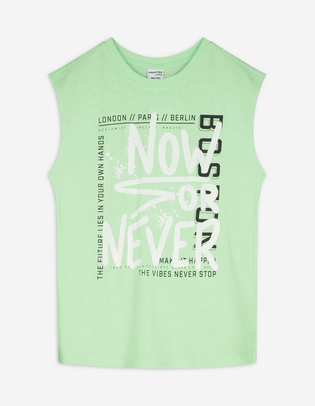 Tanktop - Frontprint - hellgrün