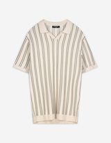 Polo-majica - Pruge - svetlo-zelena