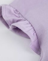 sukienka - Rękawy typu cap - lila