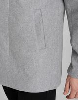 Mantel - peidetud taskud - hall