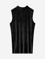 Longtop - Samt - schwarz