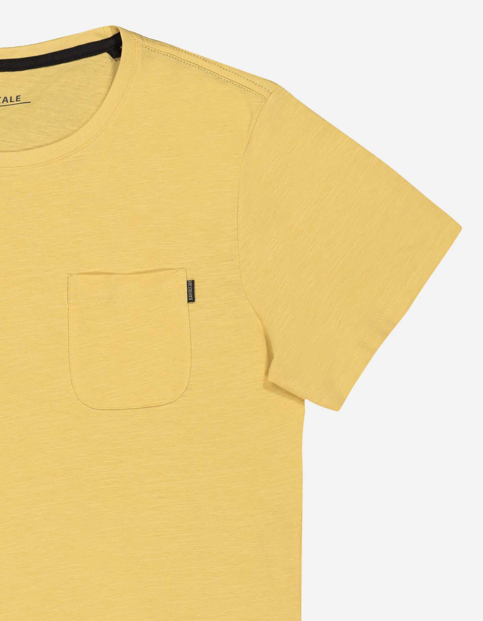 T-shirt - Poche-poitrine - Jaune