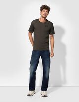 Tricou - Patch de etichetă - Verde inchis