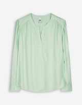 Bluza - LENZING™ ECOVERO™ - svetlo-zelena