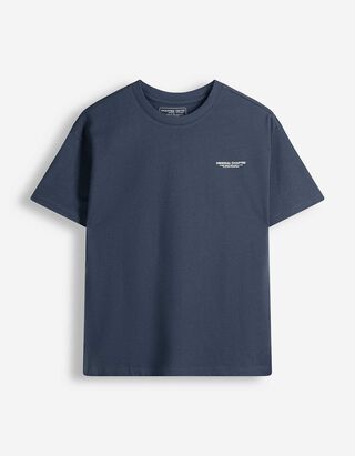 T-Shirt - Oversized Fit - Dunkelblau