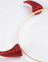 Haarreif - Glitzer Ohren&nbsp; - rot