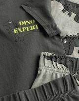 Pyjama Set aus Shirt und Shorts - 2er-Pack - bronzefarben