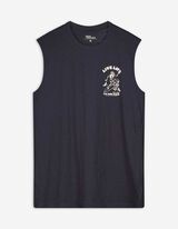 Tanktop - Rückenprint - dunkelblau
