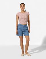 Denim short - Regular fit - Lichtblauw