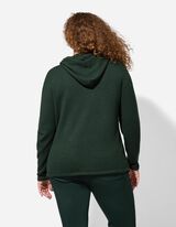 Pullover - Schriftzug - dunkelgrün