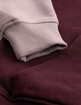 Sweatshirt - Blockmuster - Dunkelrot
