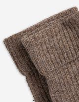 Fäustlinge - Rippstrick - braun