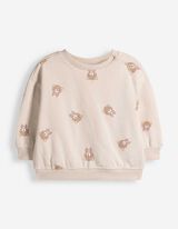 Sweatshirt - 100% Baumwolle - Beige
