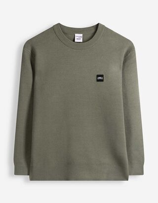 Strickpullover - Loose Fit - Khaki