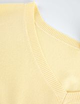 Pulóver - LENZING™ ECOVERO™ - világos sárga