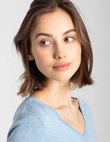 Pullover - Misto viscosa - celeste