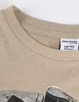 Póló - Nyomott minta - bézs