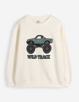 Sweatshirt - Print - Off-White