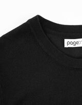 Pullover - Kurze Ärmel - schwarz