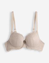 T-Shirt-BH - mit B&uuml;gel - beige