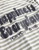 Langarmshirt - Streifen - gr&uuml;n